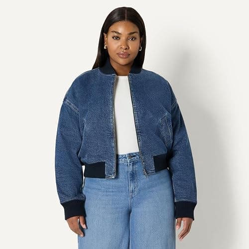 Amazon Essentials (Demi's Pick) Women's Relaxed-Fit Bomber Jacket thumbnail 6