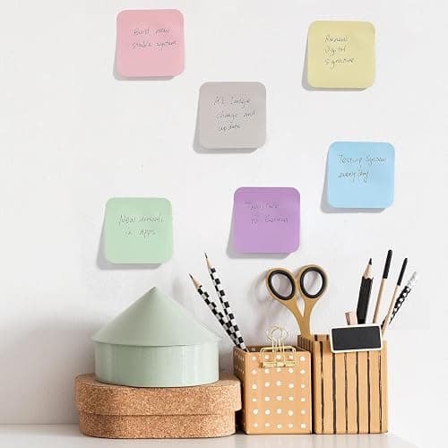 Mr. Pen- Sticky Notes, 2.8"x2.8", 12 Pads, 720 Sheets, Pastel Color | Round Corner Sticky Notes Bulk, Self-Stick Note Pads, Perfect for Office, School, Home, Study & Organization thumbnail 5