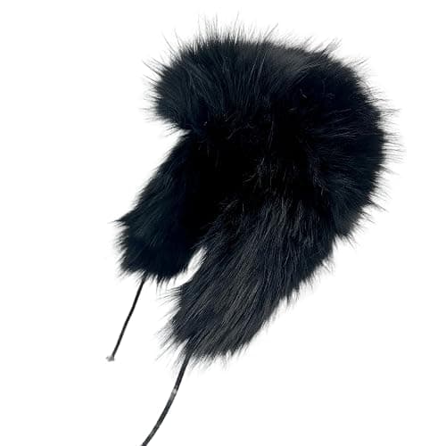 YFJNV Y2K Faux Fur Russian Hat, Soft, Warm Winter Trapper Hat with Earmuffs for Men and Women - Image 1