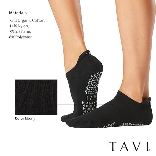 TAVI Women’s Savvy Grip Socks, Multi-Pack - Non Skid, Barre Grips, Slipper Socks for Pilates, Yoga, and Ballet for Women thumbnail 5