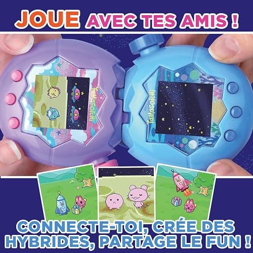Bandai - Tamagotchi Paradise Ciel - Animal Virtuel à élever - Tamagotchi avec molette de Zoom - Jouet Interactif en français - Modèle Ciel Violet et Rose - Jouet Enfant 6 Ans et + - 43423 thumbnail 4