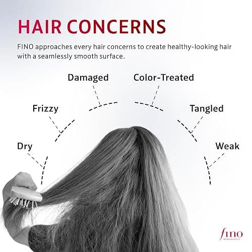 Fino Premium Touch Hair Mask, Deep Repair Japanese Hair Treatment with 8 Serum Ingredients for Dry & Damaged Hair, Silky-Smooth & Hydrated Finish, 8.1 oz thumbnail 5