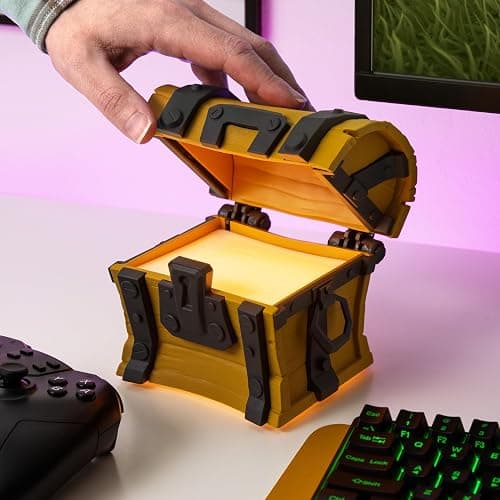 Paladone Fortnite Chest Light with Sound - Officially Licensed | Loot Chest Light Design • Plays In Game Sounds • Battery Powered Portable • Gaming Decor • Fortnite Gift thumbnail 5