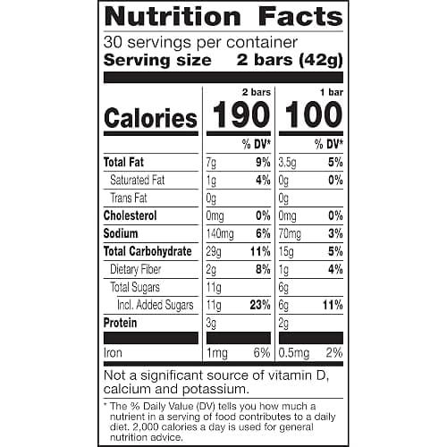 Nature Valley Crunchy Oats 'n Honey Granola Bars, 60 Bars, 44.7 OZ (30 Pouches) - Oats 'n Honey - 30 Count (Pack of 1) thumbnail 2