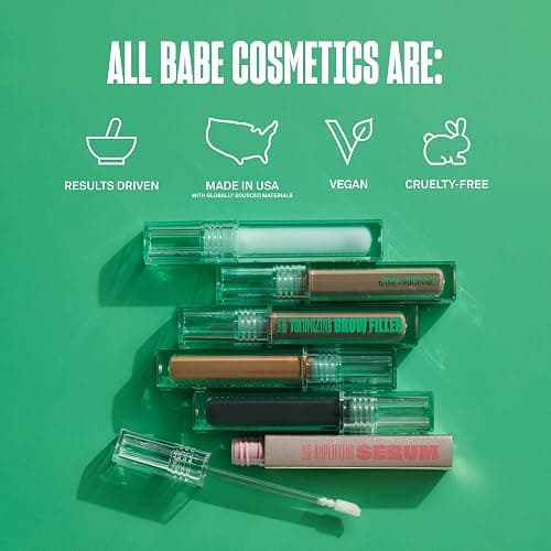 Babe Original Eyebrow Serum For Thicker Brows - Brow Serum with Castor Oil, Biotin, Repairing Amino Acids thumbnail 6