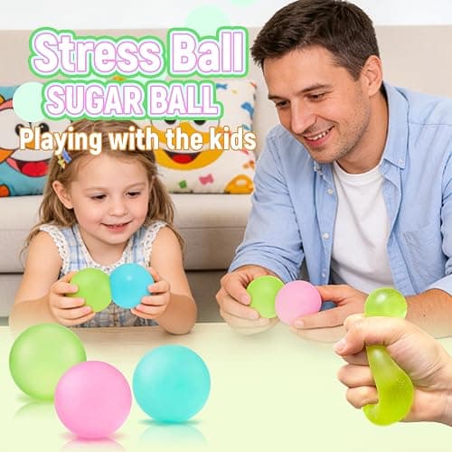 JIAHO Squishy Toys for Kids 3-Pack Squishy Balls Bulk – 2.36" Stress Relief Toy Sensory Stress Balls for Adults, Variety Pack for Kids Classroom, Party Favors Squeeze Decompression Gift thumbnail 3