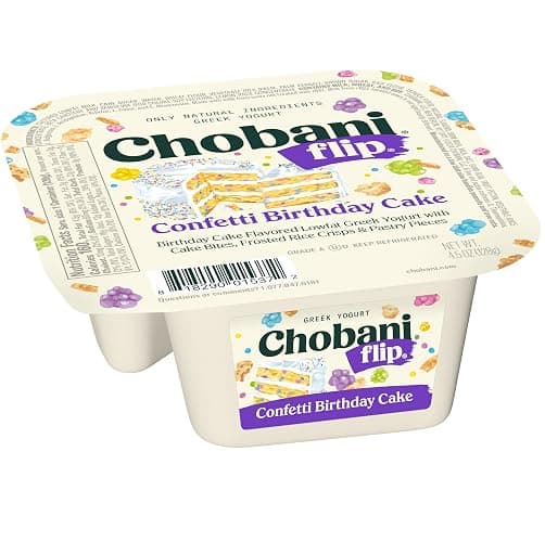 Chobani® Flip® Lowfat Greek Yogurt Confetti Birthday Cake 4.5oz thumbnail 3