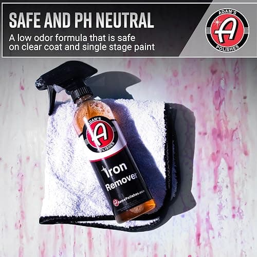 Adam's Iron Remover (16oz) - Iron Out Fallout & Stop Rust Remover Spray for Car Detailing Removes Iron Particles in Auto Paint, Wheels, Motorcycle, RV & Boat - Use Before Clay Bar, Wax or Car Wash thumbnail 6