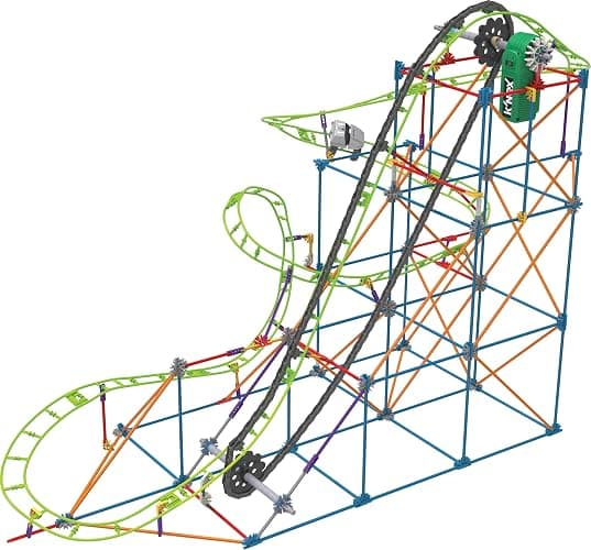 K'NEX 51438 Typhoon Frenzy Roller Coaster Building Set Building Kit, Gray thumbnail 4