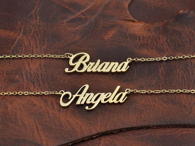 HUAN XUN Personalized Any Name Necklace Charm Pendant Necklace for Mother New Mom thumbnail 3