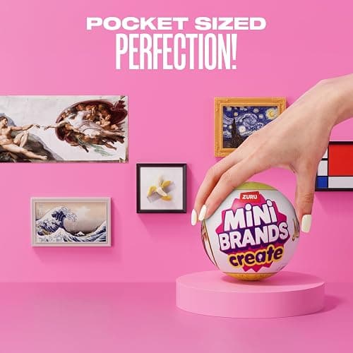 Mini Brands Create Mini Masterpieces Series 1, Capsule 2 Pack by ZURU, Real Miniature Masterpiece Creations Collectible Toy thumbnail 7