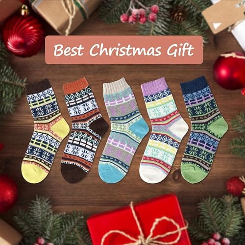besky Warm Socks for Women Cozy Fuzzy Winter Socks thumbnail 7