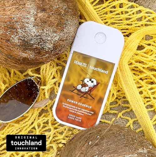 Touchland x Peanuts Body & Hair Hydrating Fragrance Mist Travel Size | TSA ready spray. Tropical scent of grapefruit, magnolia, coconut & sandalwood. Hydrates and refreshes skin and hair. thumbnail 5