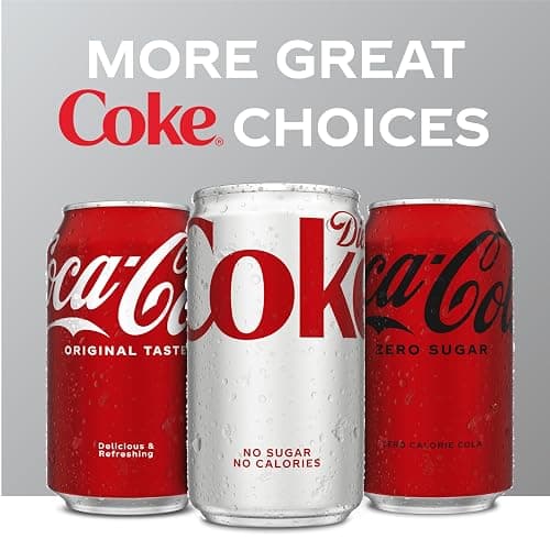 Diet Coke Soda Soft Drink Cans, 12 fl oz, 12 Pack | No sugar, no calories, 46 mg caffeine per can thumbnail 9
