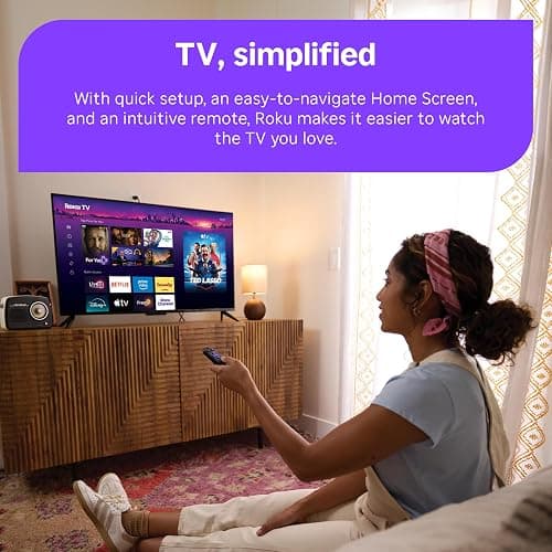 Roku 55-Inch Select Series Smart TV 2026-4K QLED TV - Roku TV | Flat Screen QLED Television with Voice Remote, Wi-Fi & Bluetooth Headphone Mode - Streaming Live Local News, Sports, & Movies thumbnail 6