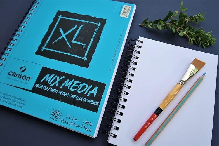 Canson XL Series Mixed Media Pad, Side Wire, 9x12 inches, 60 Sheets – Heavyweight Art Paper for Watercolor, Gouache, Marker, Painting, Drawing, Sketching thumbnail 6