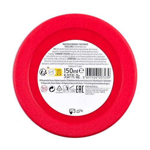Redone Hair Wax Red 150ml | Ultra Hold & Maximum Control | High Shine Styling Wax for Men & Women | Edge Control & Non-Sticky Finish | Strawberry Scent | Professional Barber Hair thumbnail 7