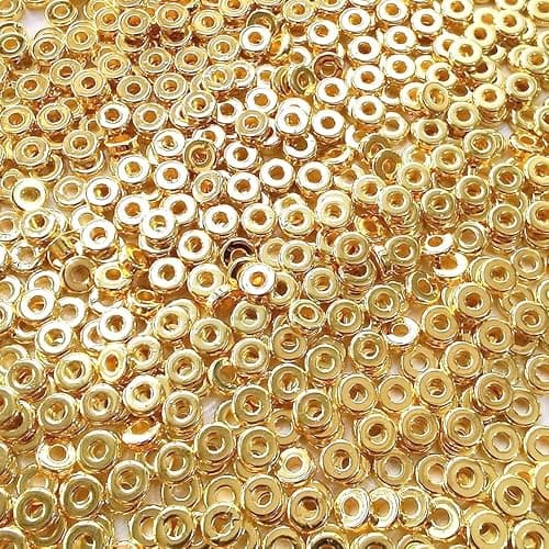 6mm Flat Round Spacer Beads, Clay Beads for Bracelets Making Kit, Heishi Polymer Flat Disc Spacer Beads for Jewelry Making, Clay Beads for Jewelry Making Gold Beads Silver (2000pcs) thumbnail 7
