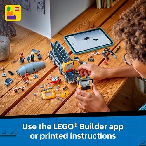 LEGO City Cement Mixer Truck Building Toy for Boys & Girls, Ages 7+ - Pretend Play Construction Toy W/Rotating Drum & 3 Worker Minifigures - Gift Idea for Birthdays - 60478 thumbnail 6