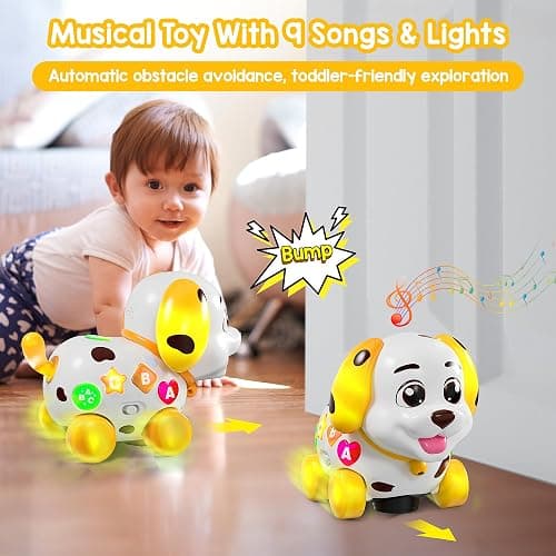 Toys for 1 Year Old Girl Gifts, Musical Baby Toys 6-12-18 Months, Bilingual Learning Toy for 1 Year Old, 1st Birthday Girl Boy Gift Presents, Music Toddlers Puppy for Infants 7 8 9 Months thumbnail 5