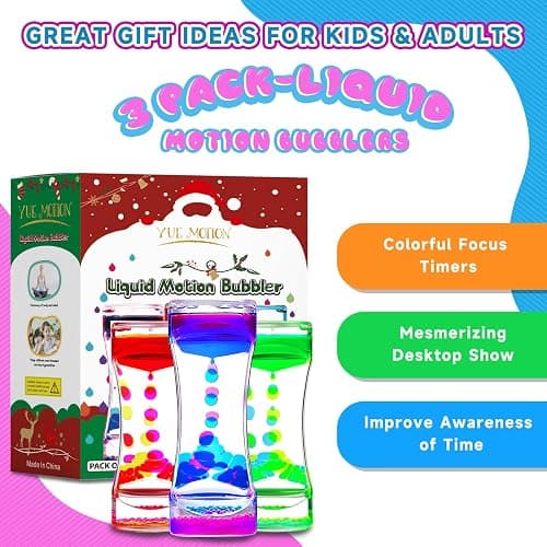 YUE MOTION Liquid Motion Bubbler - Stocking Stuffers for Kids - Sensory Fidget Desk Toy for Kids & Adults - Calming Visual Bubbler Toys for Classroom, Desk Decor, Stocking Stuffers thumbnail 7
