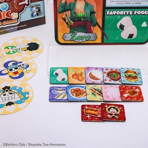 KESS One Piece: Luffy’s Bento Panic Game for Players Ages 10 & Up, Playtime 30 Mins, Anime, Quick to Learn, Feasting Fun: Lunch is Served, with a Side of Panic thumbnail 4