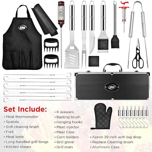 Kaluns BBQ Accessories, Complete Grill Set Dad Gifts for Christamas, 40 Pcs Premium Heavy Duty Stainless Steel Barbecue Grill Accessories for Outdoor Grill Gifts for Men Dad thumbnail 7