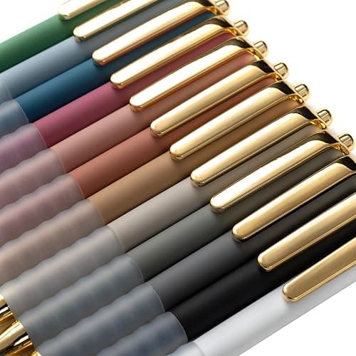 Linbsunne Ballpoint Pens Black Medium Point 1mm Pen with Super Soft Grip Ball Point Pen for Men Women Retractable Pens thumbnail 7