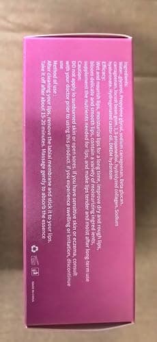 20Pcs Moisturizing/Plumping Lip Mask, Restores Moisture Mask for Dry Lips and Lines Overnight Care, Gel Treatment Masks ​ (Pink) - Pink thumbnail 7
