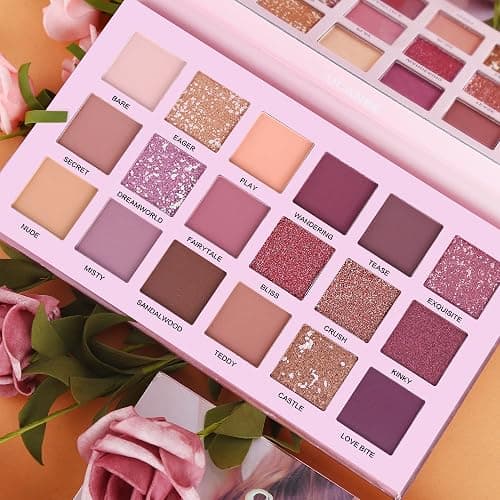 UCANBE Professional 18 Colors Aromas Nude Eyeshadow Palette Long Lasting Multi Reflective Shimmer Matte Glitter Pressed Pearls Eye Shadow Makeup Pallet Kit - Aromas thumbnail 7