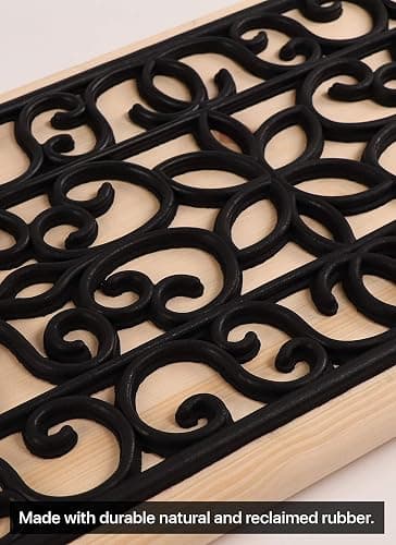 FINEHOUS Rubber Stair Treads Non-Slip Outdoor 35”x10” (5-Pack) – Anti-Slip Step Mat thumbnail 6