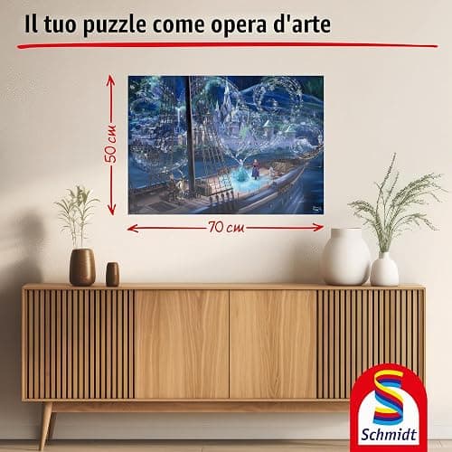 Schmidt 58052 - Puzzle Disney Frozen, Love and Magic, Thomas Kinkade, 1000 pezzi thumbnail 2