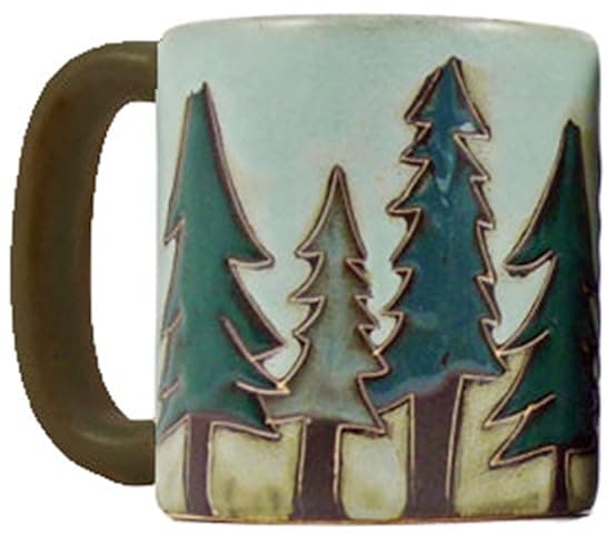 Mara Stoneware Mug - Pine Trees - 16 oz thumbnail 2
