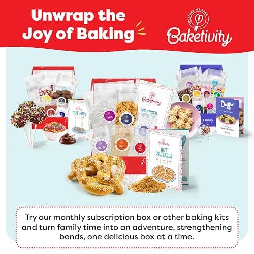 Pretzel Making Kit - Real Cooking Set for Kids Ages 5-12+ with Recipe and Ingredients - Kids Baking Set for Girls & Boys - Great Gift for Family Bonding thumbnail 7