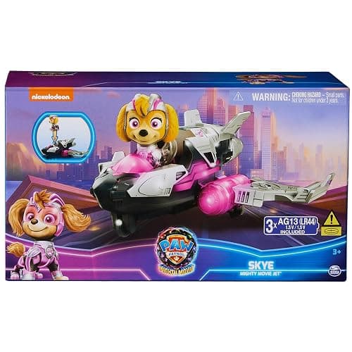 Paw Patrol: The Mighty Movie, Airplane Toy with Skye Mighty Pups Action Figure, Lights and Sounds, Kids Toys for Boys & Girls 3+ thumbnail 8
