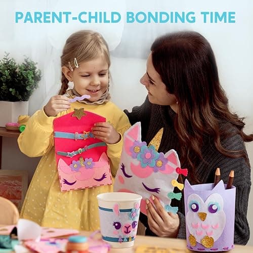 Klever Kits 7 Sewing Projects- My First Kids Sewing Kit- Easy DIY Arts and Crafts for Girls, Craft Kits, Birthday Gifts for Kids Aged 6+, Unicorn and Mermaid Pillow thumbnail 2