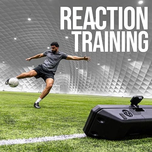 QuickPlay RXTR Pro Coach System - Smart Light & Football Rebounder | Reaction lights flash, Rebound board included, Real-time score tracking, Pre-loaded drills, USB-C rechargeable thumbnail 3