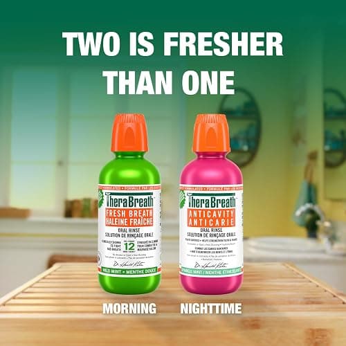 TheraBreath Fresh Breath Oral Rinse - Icy Mint | Fights Bad Breath | Certified Vegan, Gluten-Free, & Kosher | 473ml thumbnail 6