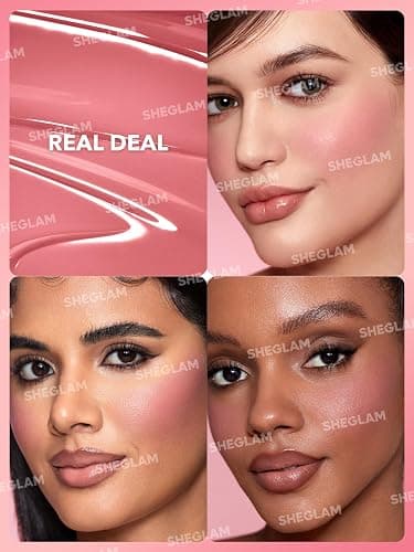 SHEGLAM Color Bloom Liquid Blush Makeup for Cheeks Matte Finish -Real Deal thumbnail 7