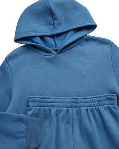 Quad Seven Boys Sweat Suit Set - 4 Piece Soft Fleece Pullover Hoodies and Athletic Cargo Jogger Sweatpants for Boys (5-18) thumbnail 3