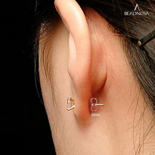 BEADNOVA Earring Backs Stainless Steel Earring Backings for Studs Hypoallergenic Surgical Locking Ear Stud Backs for Posts (60 pcs) thumbnail 5