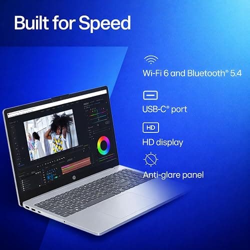 HP Business Laptop with Microsoft Office 365, 16GB RAM, 1TB OneDrive and 128GB SSD, 4-Core Intel 13th Gen Processor | No Mouse, Fast Response, Long Battery Life, Good Value thumbnail 4