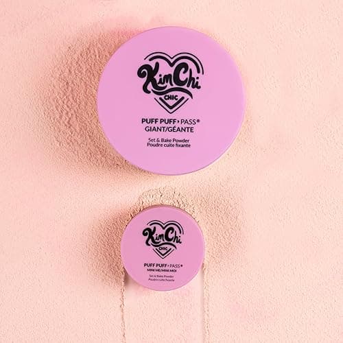 KimChi Chic Giant Puff Puff Pass Set & Bake Powder - Loose Setting Powder with Rice & Vitamin E, Finely Milled for All Day Wear, Translucent 80g - Translucent Giant thumbnail 7
