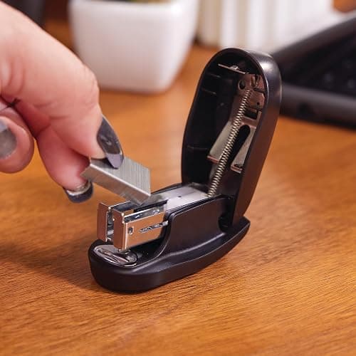 Swingline Tot Mini Stapler, 12 Sheet Capacity, Jam Free, includes 1000 Staples and Built-In Staple Remover, Black (79171) thumbnail 4