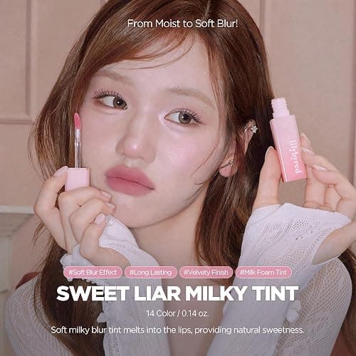 lilybyred Sweet Liar Milky Tint | Korean Moisture Matte Lip Stain, Milk Foam Texture, Hydro-Matte Barrier, Blurring Soft, Lightweight, Long-Lasting, Smudge-Proof, 0.14 oz. (02 Rose Custurd) thumbnail 2