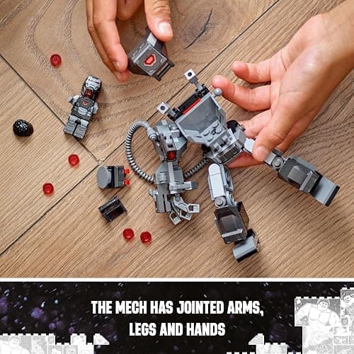 LEGO Marvel War Machine Mech Armor, Buildable Marvel Action Figure Toy for Kids with 3 Stud Shooters, Legendary Character from The MCU, Marvel Gift for Boys and Girls Aged 6 and Up, 76277 thumbnail 4