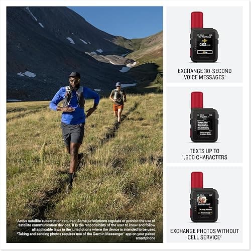 Garmin inReach Mini 3 Plus Satellite Communicator Color Touchscreen Bundle | For Off-Grid Messaging, SOS & Location Sharing | Interactive SOS | LiveTrack | 350-Hour Battery + More thumbnail 4