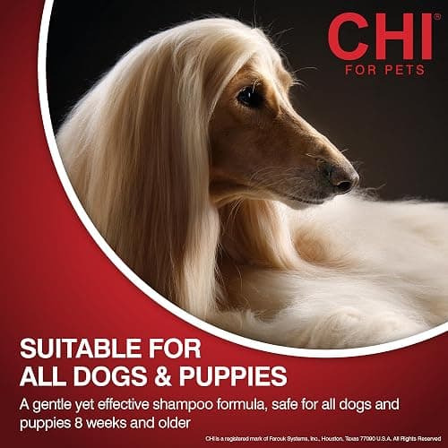 CHI for Dogs Shed Control Anti-Shedding Dog Shampoo, 16 Oz | Reduces loose hair, sulfate and paraben free, pH-balanced, cruelty-free, for all coat types and breeds thumbnail 5