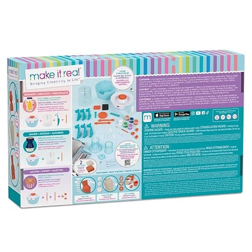 Make It Real: Mini Pottery Studio Deluxe Set - DIY All-in-1 Sculpting Craft Kit, All Skill Levels, Miniature Clay Projects, Kids Girls & Tweens Age 8+ thumbnail 7