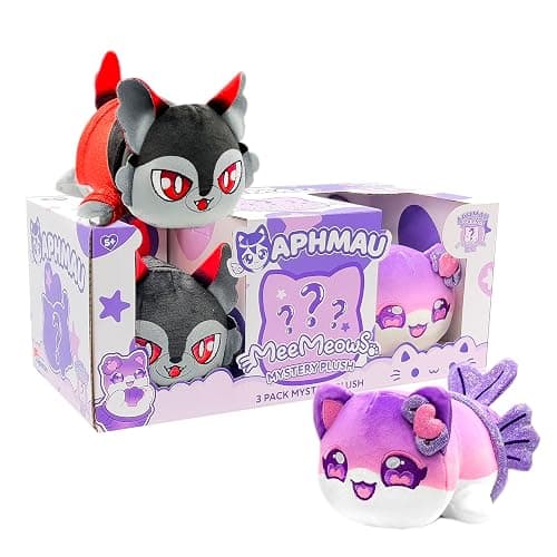 Aphmau 6” MeeMeow Plush 3-Pack, Friends Surprise Box That Includes 2 Friends + 1 Exclusive Mystery, Official Merch thumbnail 7